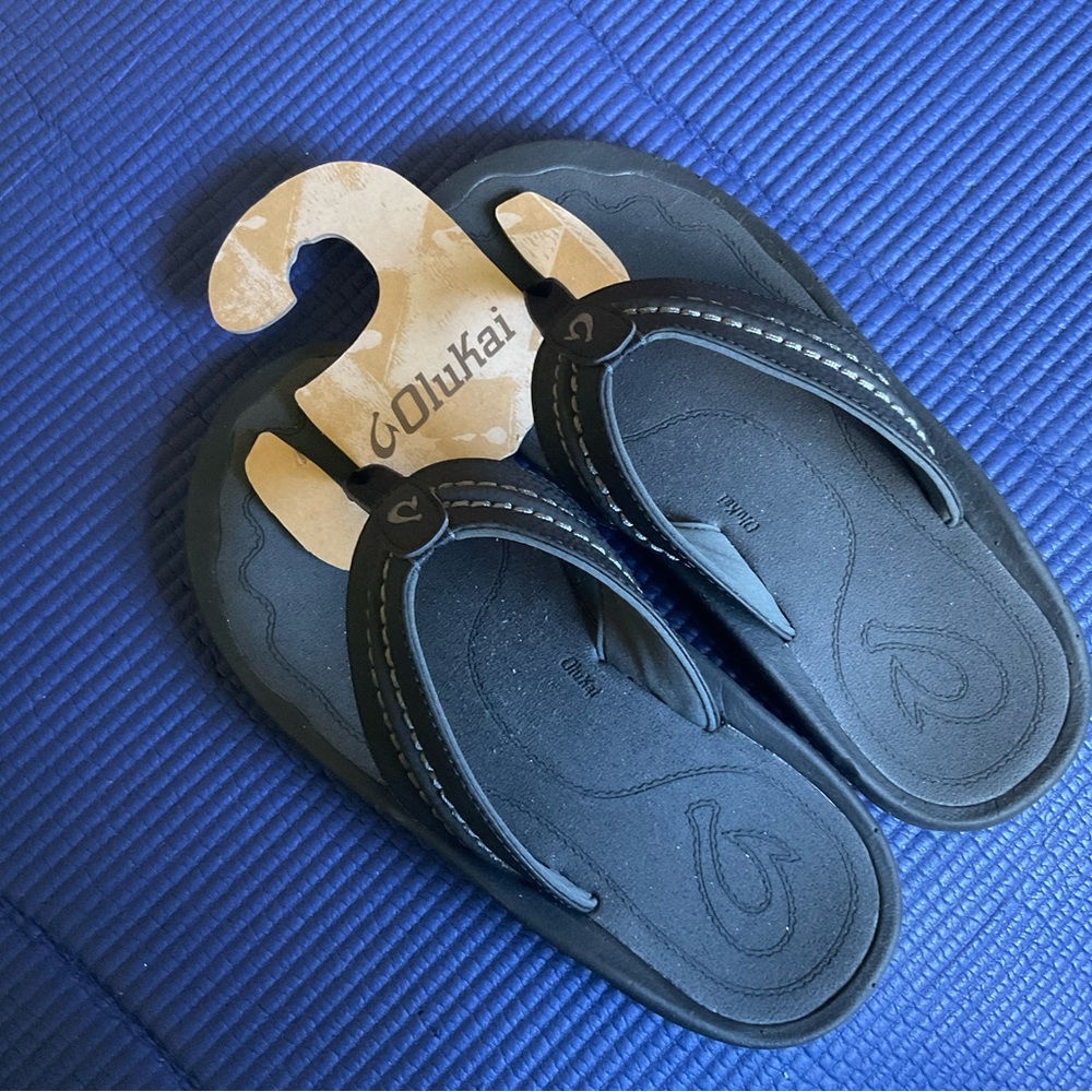 Olukai Hokua Black/dark shadow 8